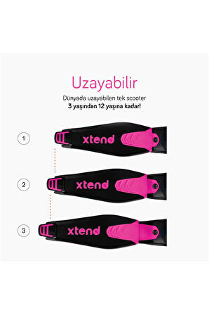 SmarTrike Xtend 3 Aşamalı Büyüyebilen Çocuk Scooterı (3-12 Yaş)