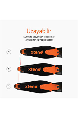 SmarTrike Xtend 3 Aşamalı Büyüyebilen Çocuk Scooterı (3-12 Yaş)