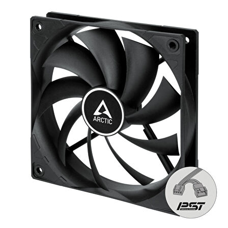 ARCTIC F12 PWM PST 120mm Siyah Kanat Siyah Çerçeve Kasa Fanı (ACFAN00200A)