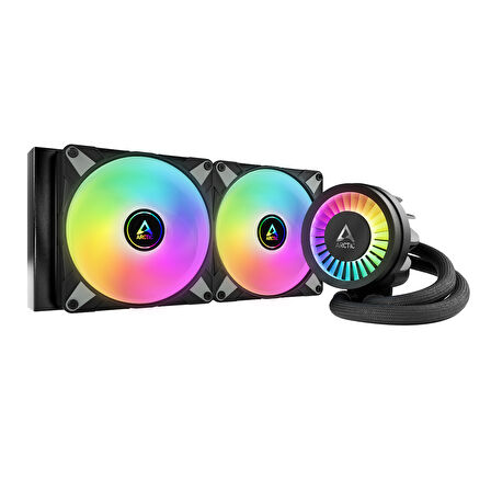 Arctic Liquid Freezer III - 280 A-RGB Intel / AMD Uyumlu, 280mm Radyatörlü, 2x14cm P14 PWM Fanlı, Sıvı İşlemci Soğutucu Siyah (AR-ACFRE00143A)