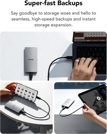 Lexar ES3 External SSD 2TB, USB3.2 Gen2 Portable SSD, PSSD up to 1050MB/s Read, 1000MB/s Write - TEŞHİR