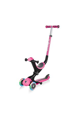 Globber Scooter/Go Up Deluxe Işıklı Teker/Pembe