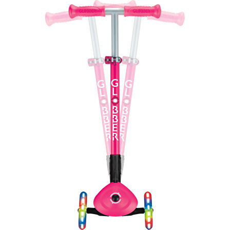 Primo Katlanabilir Lıghts - Çocuklar Için 3 Tekerlekli Işıklı Scooter-Pembe