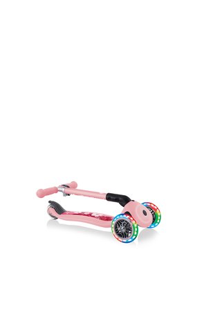 Globber Junior Fantasy Katlanabilir Işıklı Scooter - Pastel Pembe