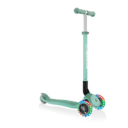 Globber Primo Plus Katlanabilir Işıklı Scooter - Mint Yeşili