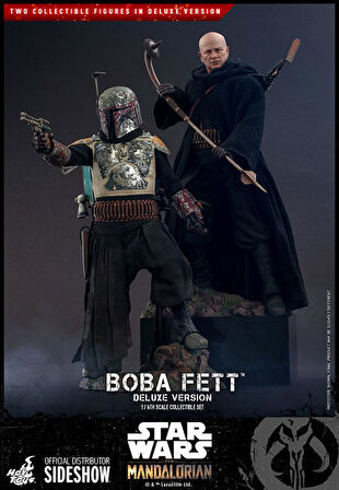 Hot Toys Boba Fett (The Mandalorian) Deluxe Version Sixth Scale Figure 907747 - Television Masterpiece Series 34 – Star Wars: The Mandalorian