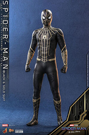 Hot Toys Spider-Man (Black & Gold Suit) Sixth Scale Figure 908916 / Marvel Comics / Spider-Man: No Way Home