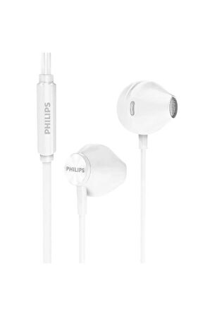 TAUE101WT Kablolu Kulak İçi Mikrofonlu Kulaklık (3,5mm jack) (Ramwhite Türkiye Garantili) Beyaz