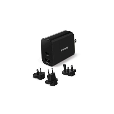 Philips DLP2621T Type-C Hızlı Şarj Aleti Siyah