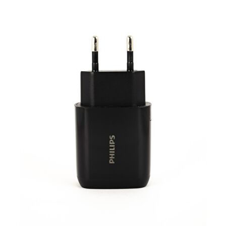 Philips DLP4326 Type-C 20 Watt Hızlı Şarj Aleti Siyah