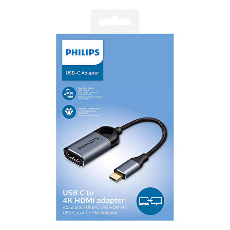 Philips SWV6001 USB-C to HDMI Adaptörü 15cm-SWV6001/00