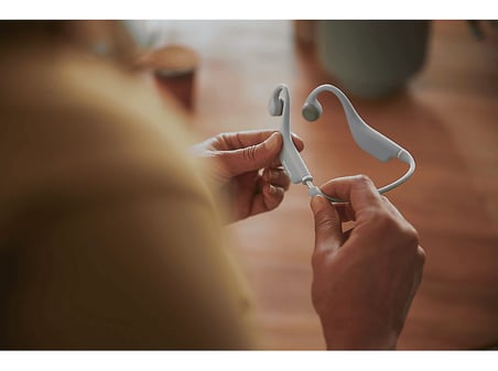 PHILIPS TAK4607GY Açık Kulak Tasarımlı Kemik İletimli Kablosuz Kulak Üstü Çocuk Kulaklığı Gri