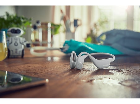 PHILIPS TAK4607GY Açık Kulak Tasarımlı Kemik İletimli Kablosuz Kulak Üstü Çocuk Kulaklığı Gri