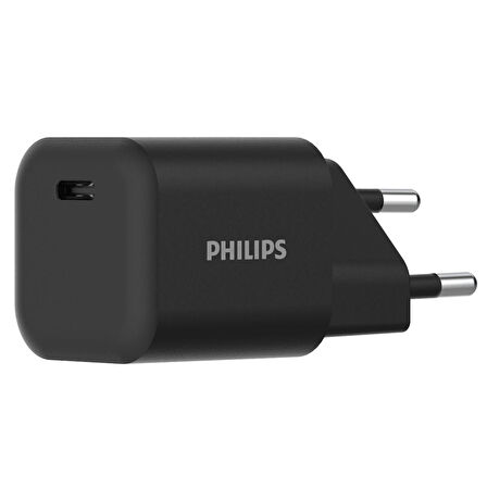 Philips DLP4333CB Siyah 30W GAN PD USB-C Hızlı Şarj Adaptörü-DLP4333CB