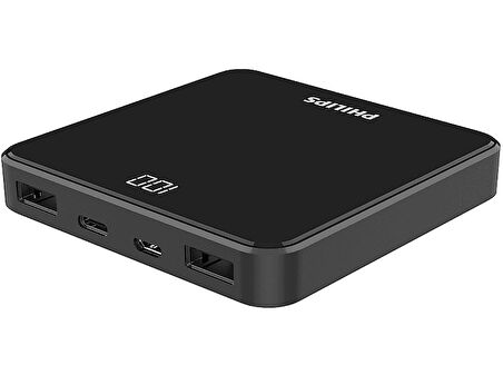 PHILIPS DLP7717NB/00 10.000 mAh 2x USB-A Output Taşınabilir Şarj Cihazı Siyah