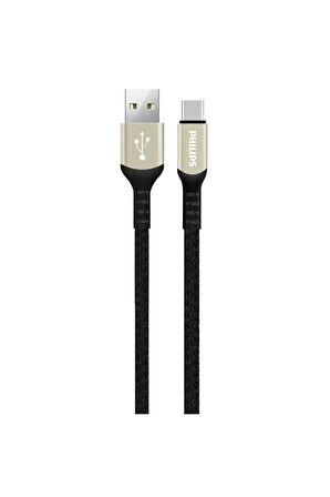 USB-C Şarj ve Data Kablosu, Hızlı Şarj, 3A Yüksek Akım, 1 Metre, Dayanıklı Örgü Kablo,DLC5001A