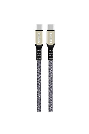 USB-C Şarj ve Data Kablosu, 60W, Hızlı Şarj, 3A Yüksek Akım, 1 Metre, Dayanıklı Örgü Kablo,DLC5001C