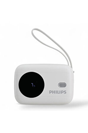 Kablolu Powerbank,10000 mAh,Dahili Type-C ve Lightning Kablo,Dijital Ekran,3.6V,Akım Koruma,DLP8722