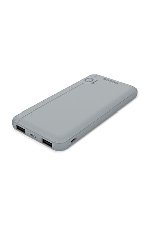DLP2810CV/00 10.000 mAh Powerbank 2xUSB-A, 1xUSB-C, Gümüş