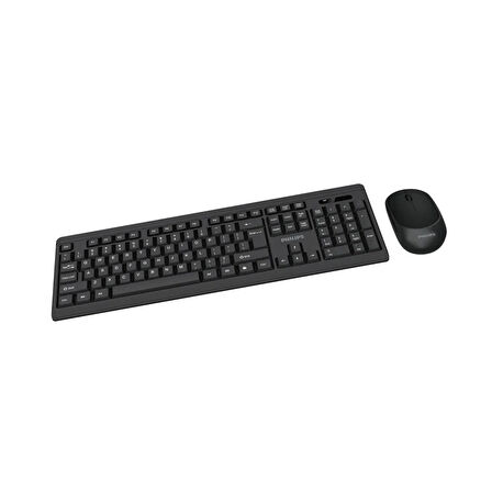 Philips SPT6324 Kablosuz Türkçe Q Klavye & Mouse Seti Siyah