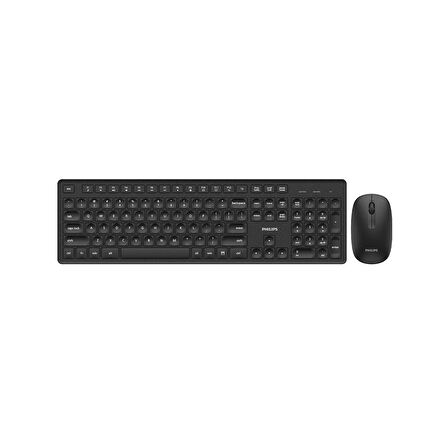 Philips SPT6318 Kablosuz Türkçe Q Klavye ve Mouse Seti Siyah