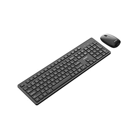Philips SPT6318 Kablosuz Türkçe Q Klavye ve Mouse Seti Siyah