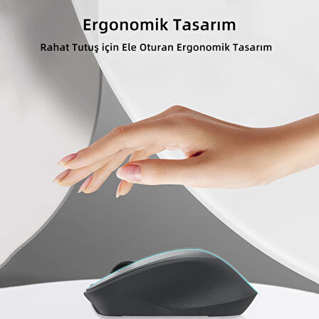 Philips SPK7448 Kablosuz 1600DPI 3 Tuşlu Optik Mouse Gri