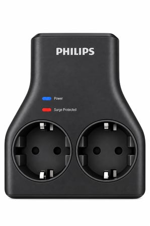 Philips CHP7022B/62 İkili Akım Korumalı Priz 1140J Aşırı Gerilim Koruma