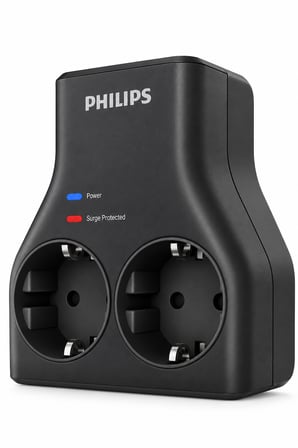 Philips CHP7022B/62 İkili Akım Korumalı Priz 1140J Aşırı Gerilim Koruma
