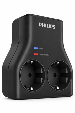 Philips CHP7022B/62 İkili Akım Korumalı Priz 1140J Aşırı Gerilim Koruma