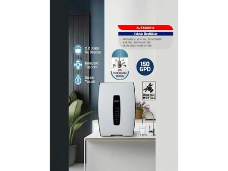 Philips Dijital Ekran Pompalı Su Arıtma Cihazı Aut3300/10 (150GPD)
