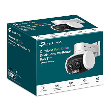 TP-Link VIGI C540V 4MP Full-Color Dual-Lens PTZ Wi-Fi Kamera (1/3",30fps,FHD,H265+)