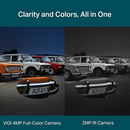 TP-Link VIGI C540V 4MP Full-Color Dual-Lens PTZ Wi-Fi Kamera (1/3",30fps,FHD,H265+)