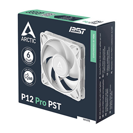 Arctic P12 Pro PST White 120mm 3000RPM 77CFM Yüksek Performans Kasa Fanı (ACFAN00308A)