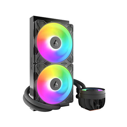 Arctic Liquid Freezer III Pro 280 A-RGB Intel / AMD Uyumlu, 280mm Radyatörlü, 2x14cm P14 PRO A-RGB PWM Fanlı, Sıvı İşlemci Soğutucu Siyah (ACFRE00183A)
