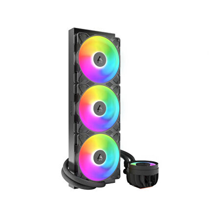 Arctic Liquid Freezer III Pro 420 A-RGB Intel / AMD Uyumlu, 420mm Radyatörlü, 3x14cm P14 PRO A-RGB PWM Fanlı, Sıvı İşlemci Soğutucu Siyah (ACFRE00185A)