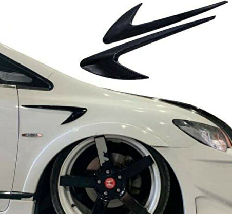 Balp Esnek Tampon Çamurluk Izgara Venti Body Kit Parlak Siyah Piano Black (Sağ-Sol)