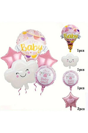WELCOME BABY FOLYO BALON SET