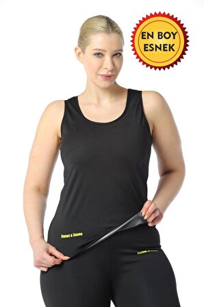 Kadın Sweet Sauna Takım Tayt Ve Atlet Extra Ince