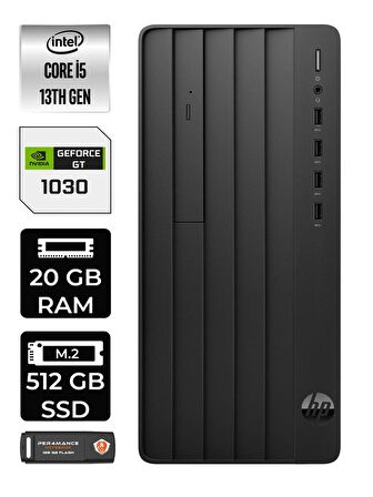 HP PRO TOWER 290 G9 i5 13500 20GB RAM 512GB SSD GT1030/4GB FDOS 8T2W9ES MASAÜSTÜ PC & PER4 BELLEK