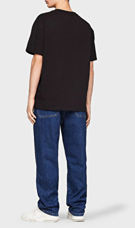tommy hilfiger Pamuklu Regular Fit Erkek T Shirt DM0DM17994 BDS SİYAH