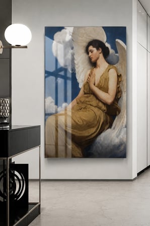 Abbott Handerson Thayer Melek Tablosu | Angel Klasik Sanat Duvar Tablosu | Vintage Dekoratif Tablo