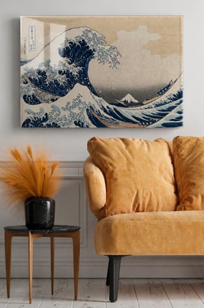 Hokusai The Great Wave off Kanagawa Cam Tablo