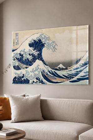 Hokusai The Great Wave off Kanagawa Cam Tablo