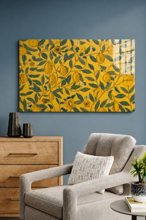 William Morris Fruit – Meyve ve Yaprak Desenli Vintage Botanik Dekoratif Tablo