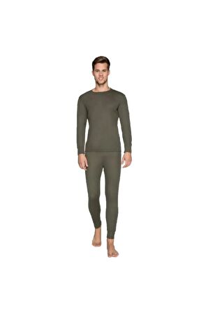 TERMAL -30 DERECE BAMBU ASKERi Haki İÇLİK TAKIM ASKER SETİ