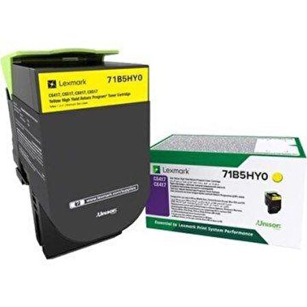 Lexmark CS417 Sarı Orjinal Toner Yüksek Kapasiteli 71B5HY0