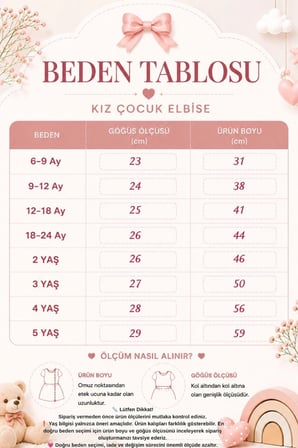 Kız Bebek Lale Figürlü Premium Tül Elbise