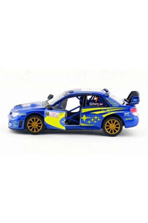 2007 Subaru Wrc Rally Mavi Metal 1/36 Model Araba