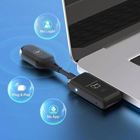 MINIX C1 USB-C to HDMI Wireless Display Dongle KABLOSUZ GÖRÜNTÜ AKTARIMI ( APPLE 15 UYUMLU)